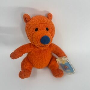 Ojo Bear Big Blue House Star Bean Mattel 90s Collector Rare Orange Plush Toy